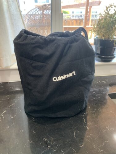Picture of how easy it was to store the Cuisinart Immersion Blender from Costco