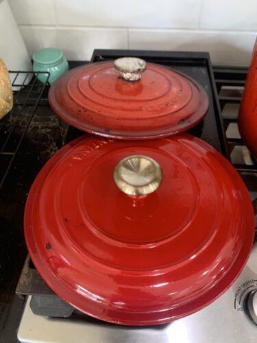 Creuset Round Dutch Oven side by side